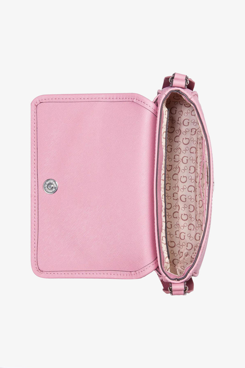 Viviette Flap Mini Crossbody Bag - Mauve