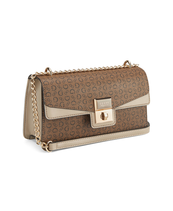 Moonstone Crossbody Flap Bag - Cocoa