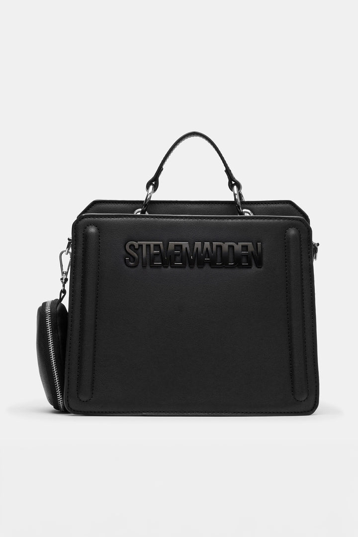 Bevelyn Top Handle Bag - Black