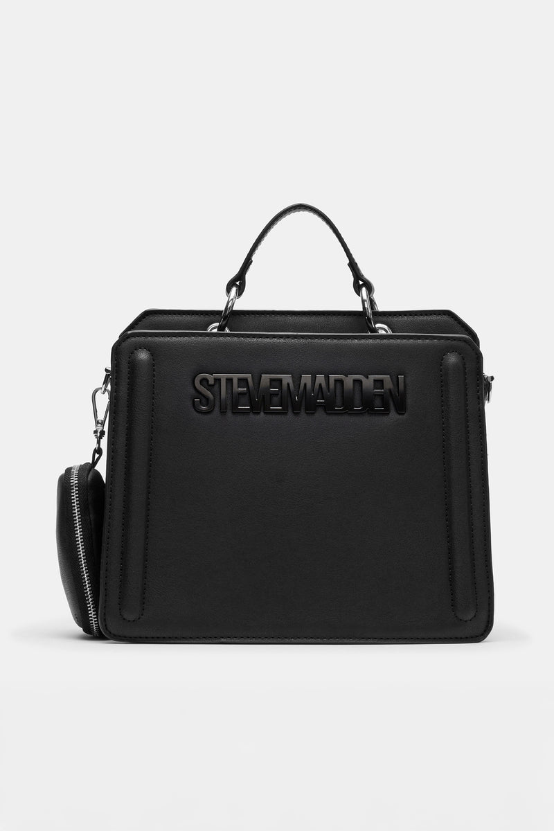 Bevelyn Top Handle Bag - Black