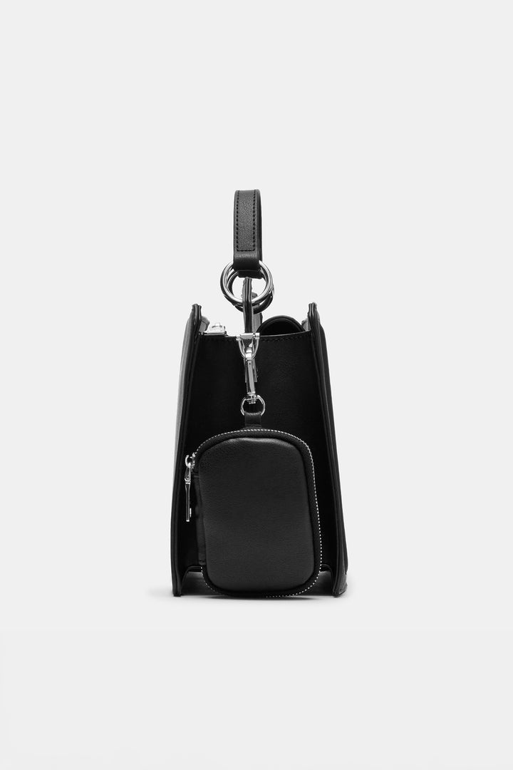 Bevelyn Top Handle Bag - Black