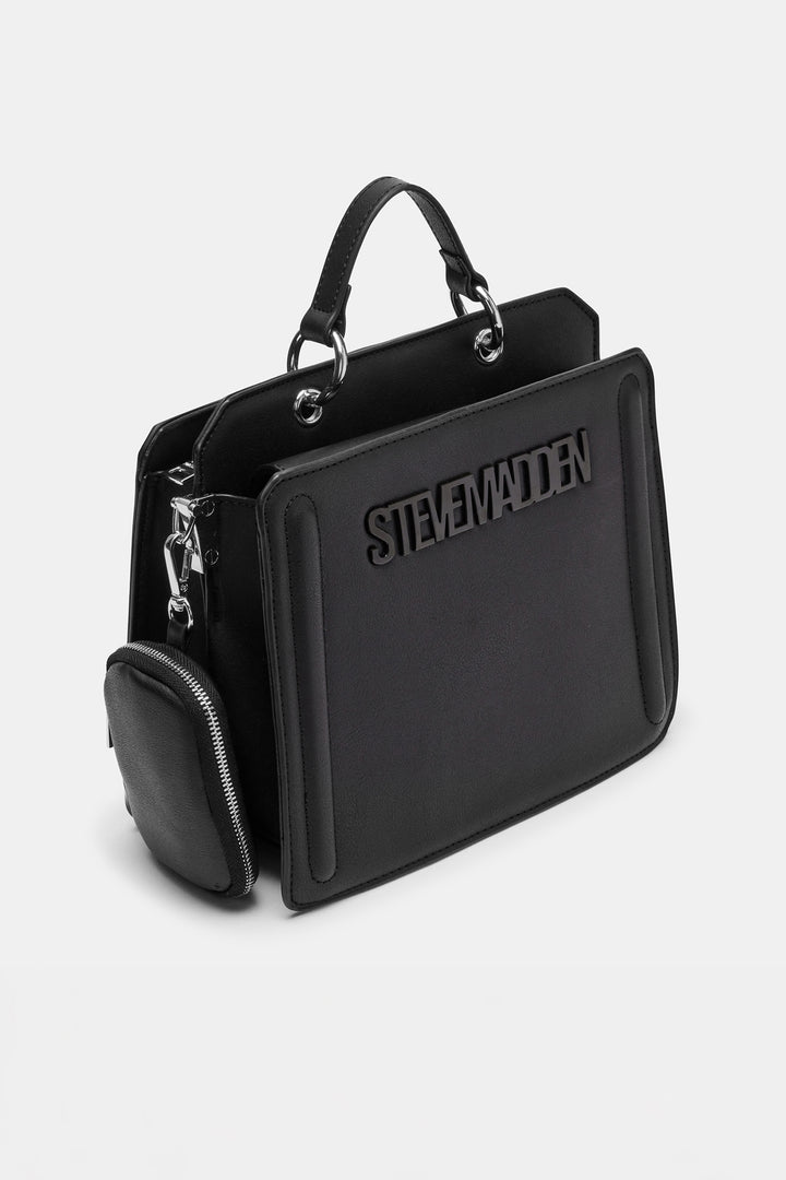 Bevelyn Top Handle Bag - Black