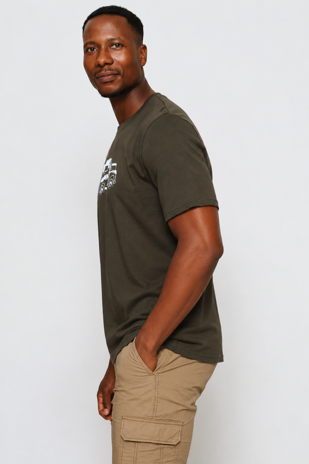 Classic Landy Print Tee - Fatigue