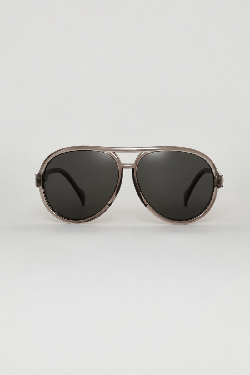 Boys Clear Rim Aviator Sunglasses - Clear