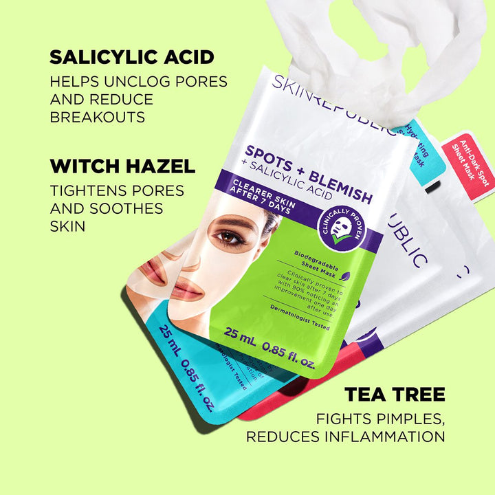 Skin Republic Spots + Blemish Face Mask