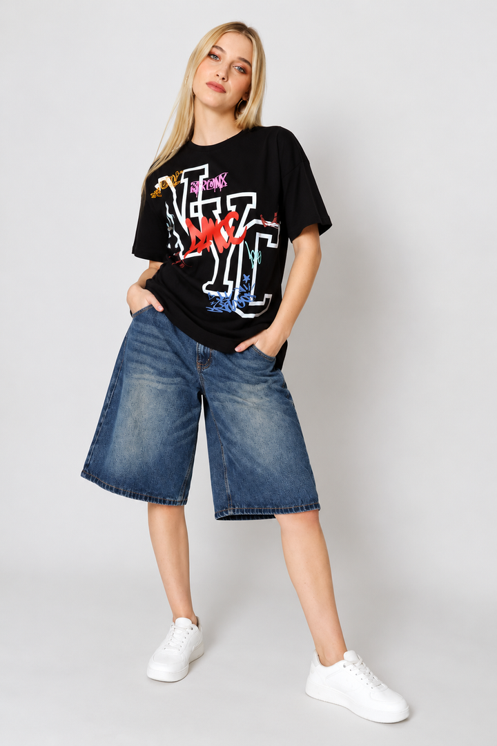 Baggy Bermuda Jort - Salty Mid Wash
