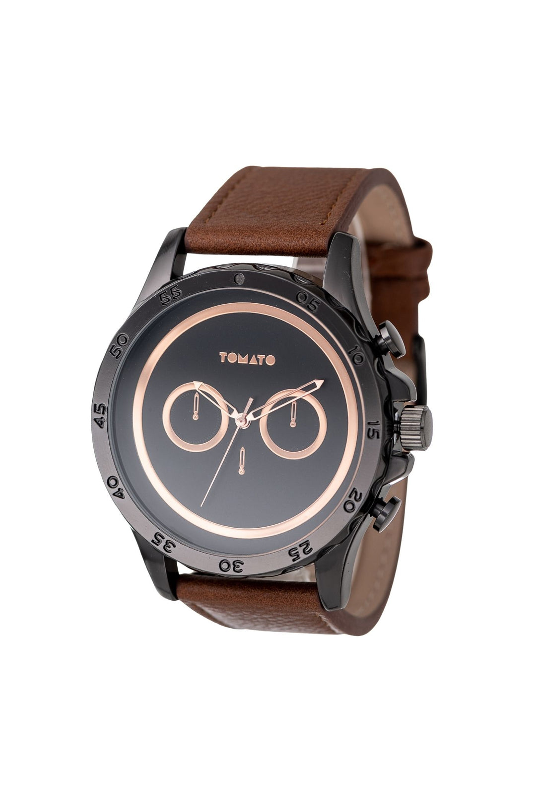 Gunmetal Case & Dial With Navy And Tan - Gunmetal