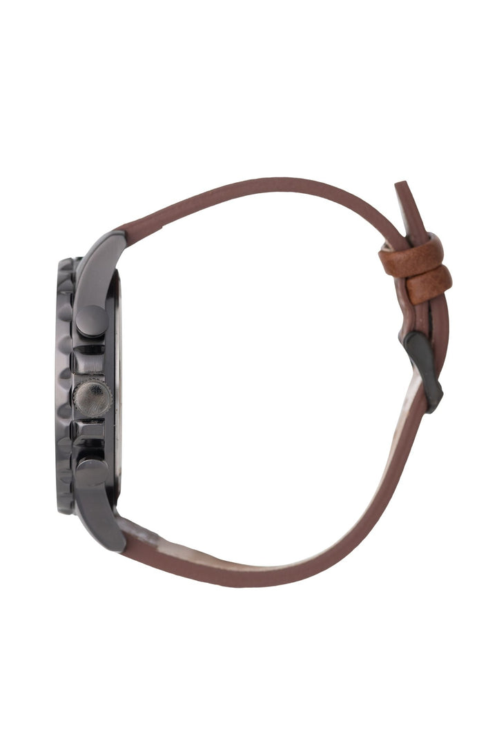 Gunmetal Case & Dial With Navy And Tan - Gunmetal