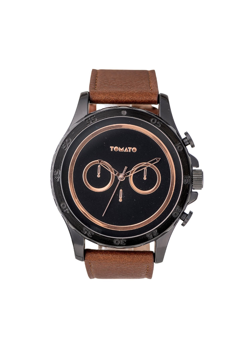 Gunmetal Case & Dial With Navy And Tan - Gunmetal