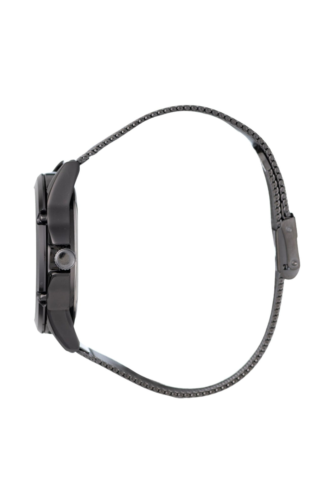 Gents 40mm Case Watch With Mesh Gunmetal Band