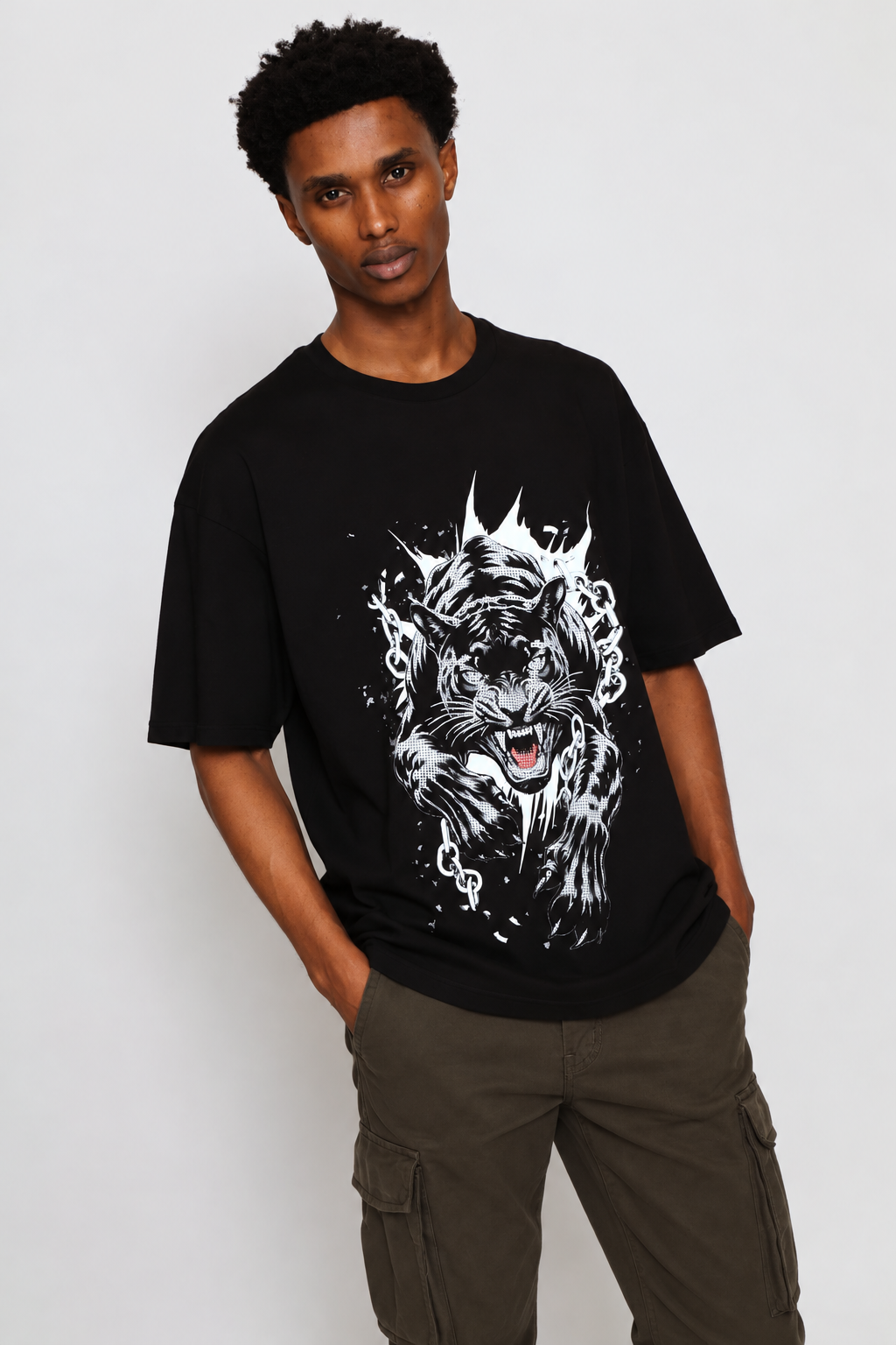 Tiger Bling Tee - Black