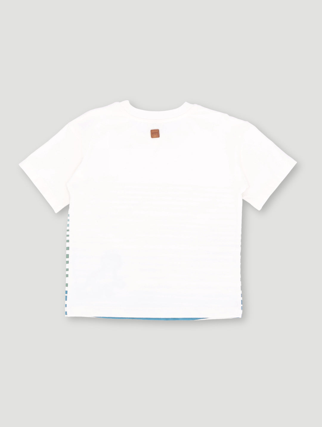 Keedo Boys Stripe Tiger Tee - White