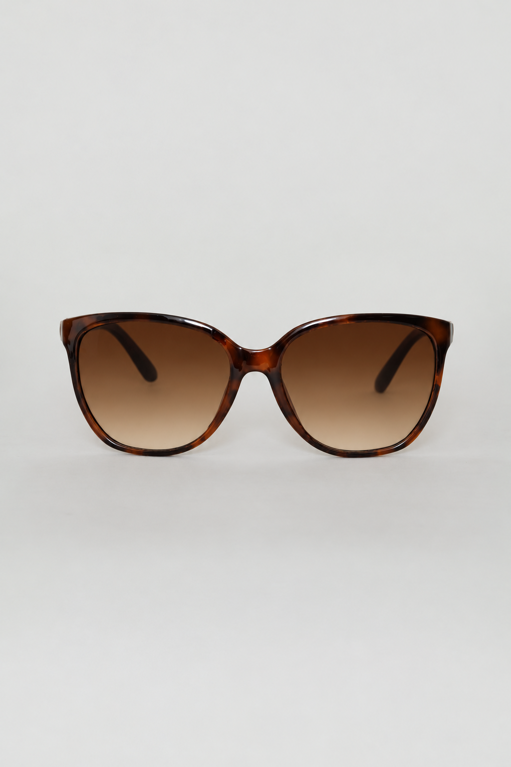 Cat Eye Gold Detail Lense Sunglasses - Tortoise Shell