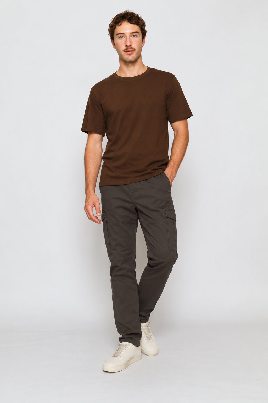 Uncuffed Cargo Jogger - Charcoal