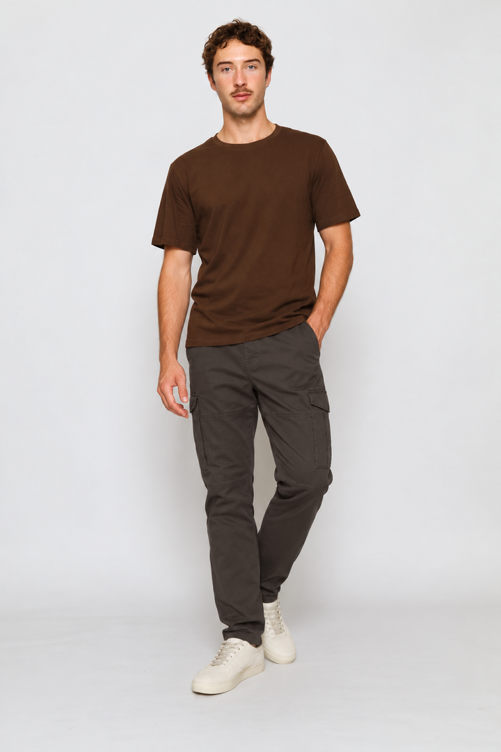 Uncuffed Cargo Jogger - Charcoal