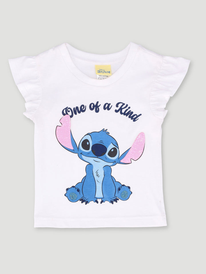 Pre-Girls Lilo & Stitch Tee - White