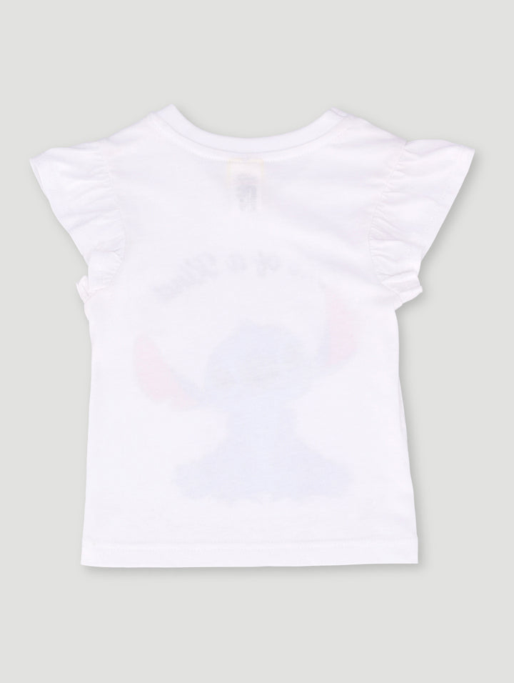 Pre-Girls Lilo & Stitch Tee - White