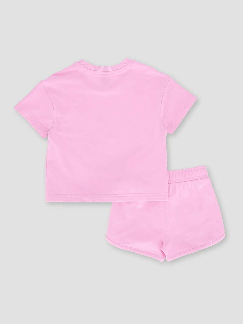 Pre-Girls Lilo & Stitch Unbrushed Fleece Set - Pink