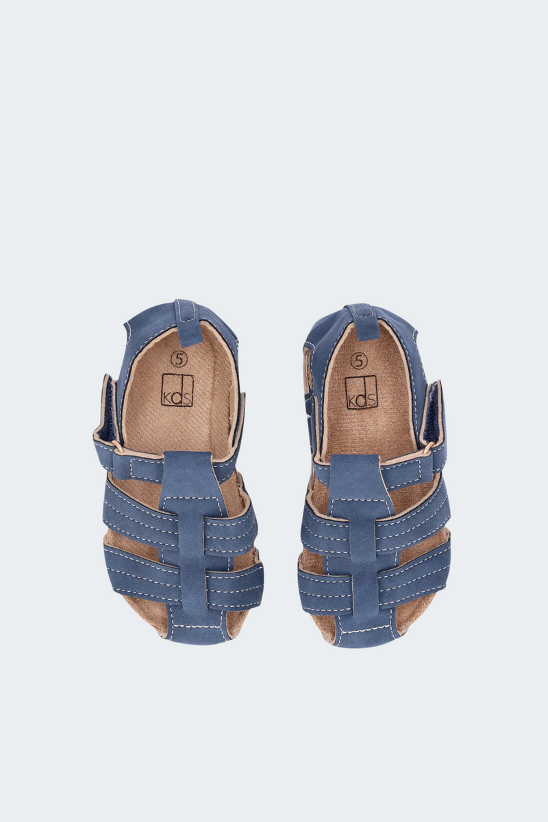 Pre-Boys Closed Toe Health Sandal - Blue