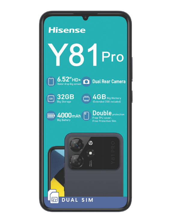 Y81 Pro 32GB 4G Dual Sim Black Cellphone – Edgars