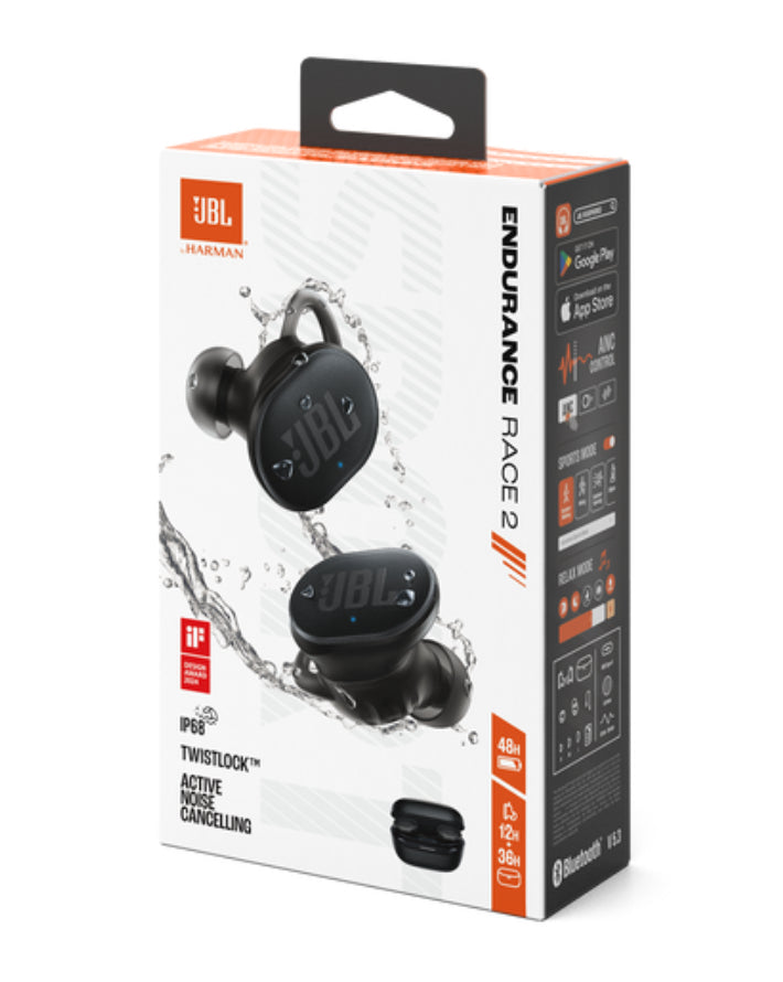 Endurance Race 2 TWS Sports Earbuds - Black