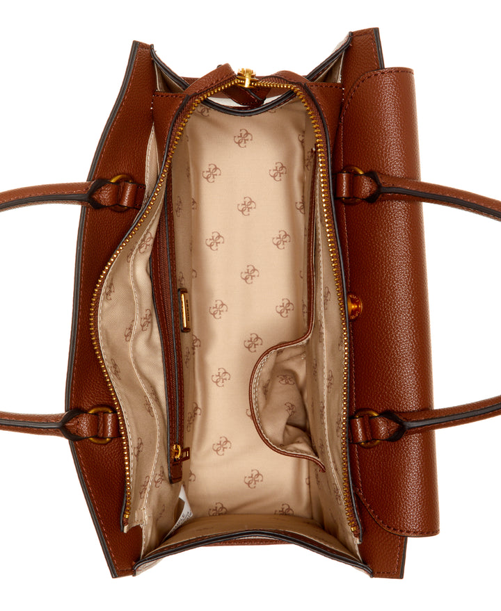 Zira High Society Satchel Bag - Cognac