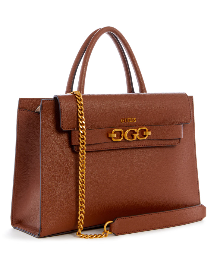 Zira High Society Satchel Bag - Cognac