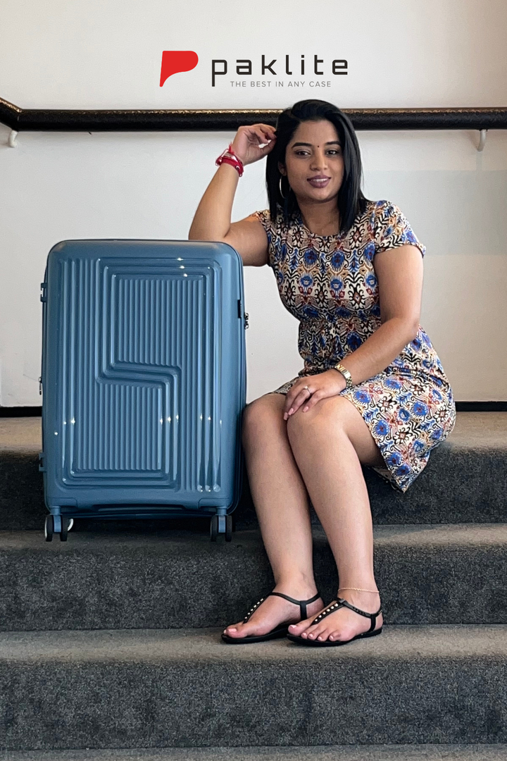 Vector Trolley Spinner Suitcase - Blue