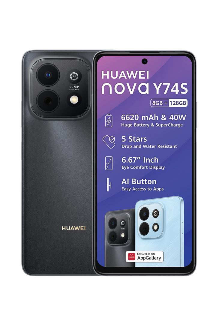 NOVA Y74S Dual Sim Cellphone - Black