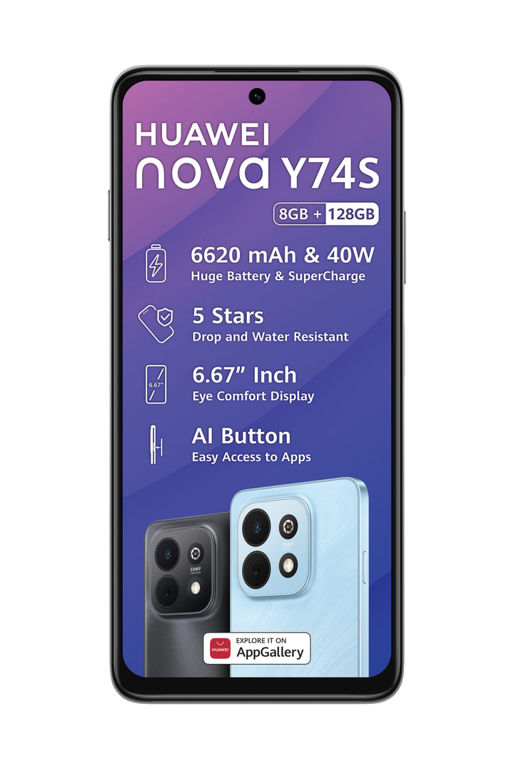 NOVA Y74S Dual Sim Cellphone - Black