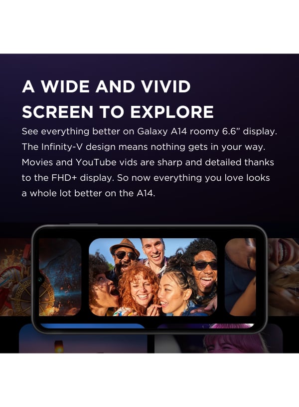 Galaxy A14 Dual Sim Black Cellphone