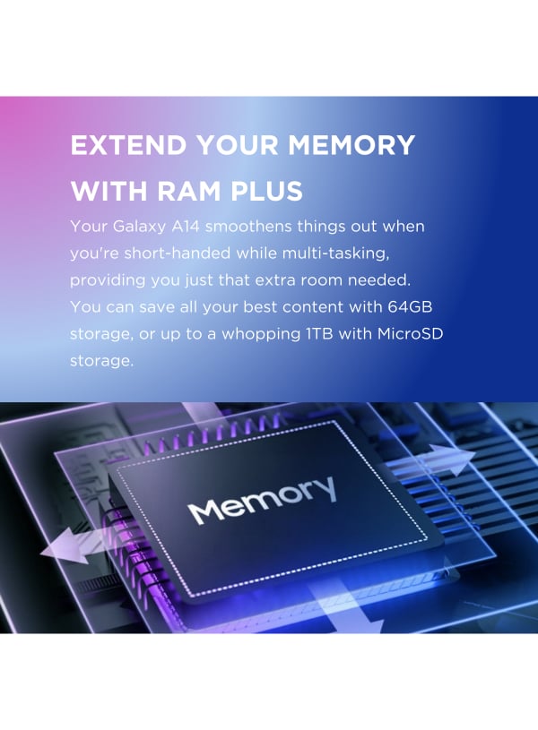Galaxy A14 Dual Sim Black Cellphone