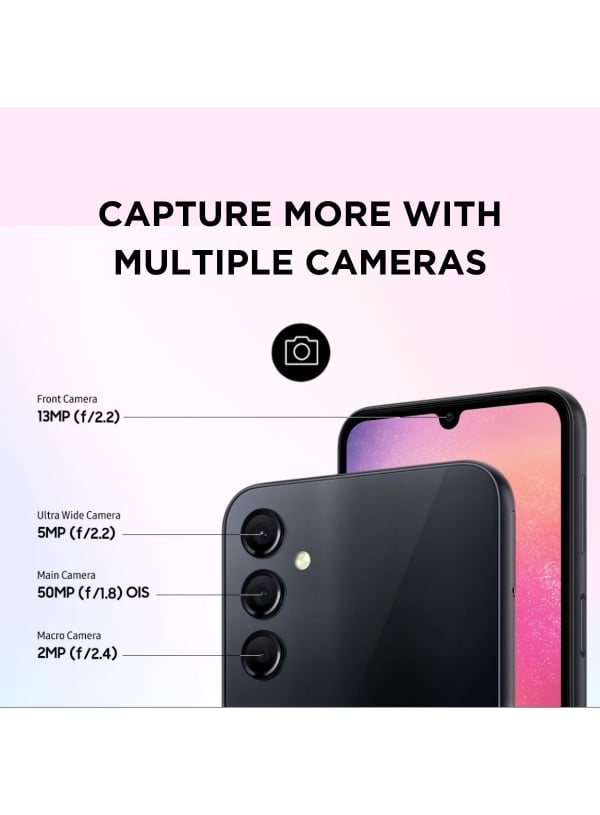 Galaxy A24 Dual Sim Black Cellphone
