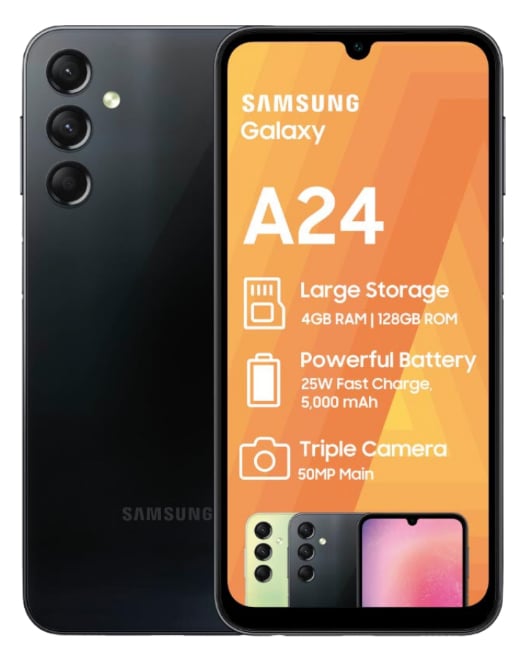 Galaxy A24 128GB Dual Sim Black Cellphone
