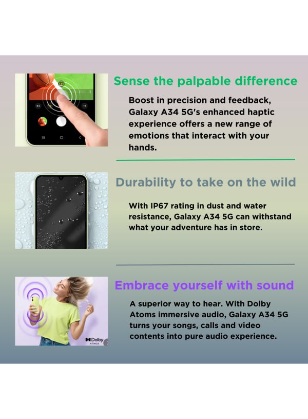 Galaxy A34 5G Dual Sim Black Cellphone
