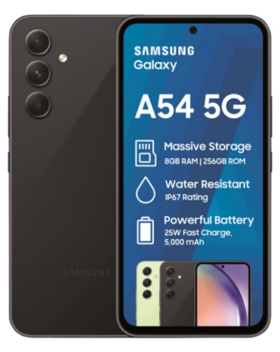 Galaxy A54 Dual Sim 5G Black Cellphone
