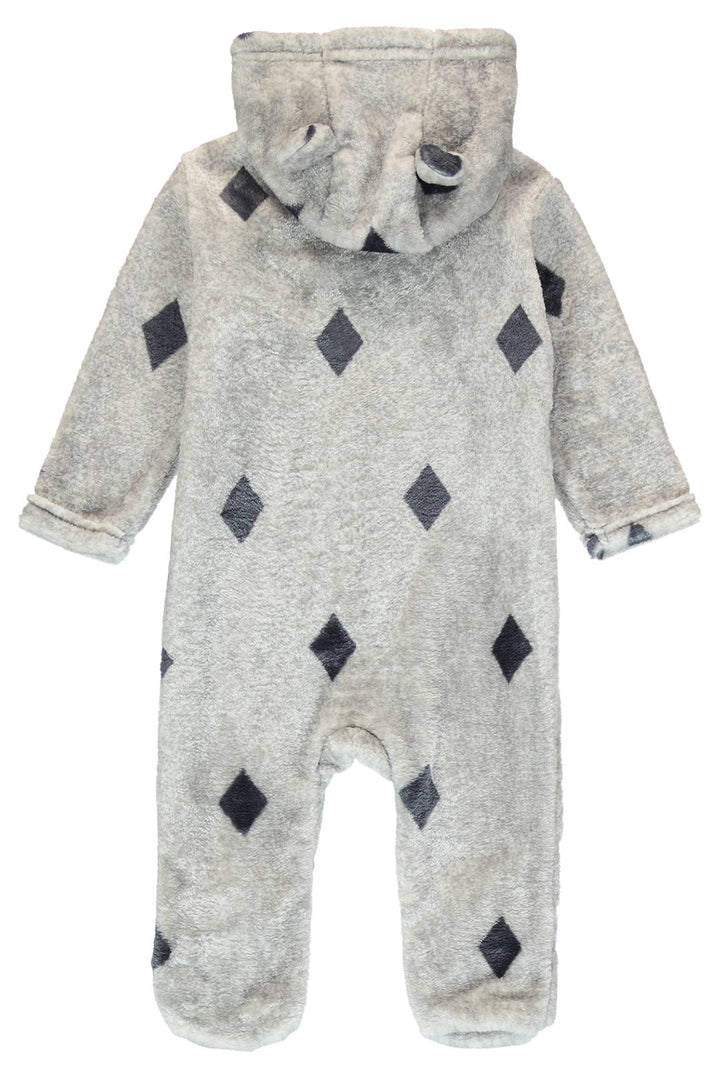 Diamond Print Fleece Baby grow