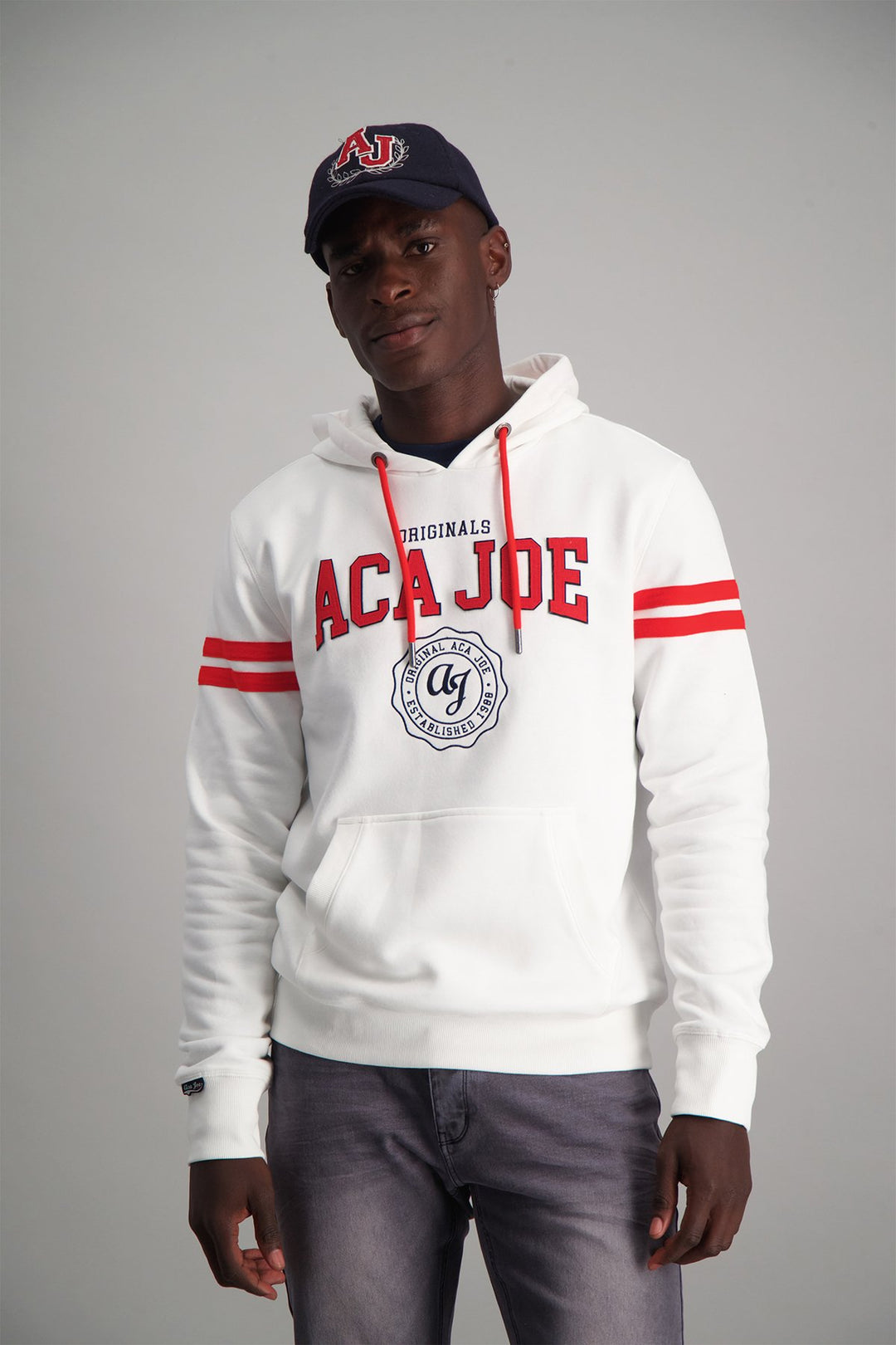Applique Print Hoody - Bone