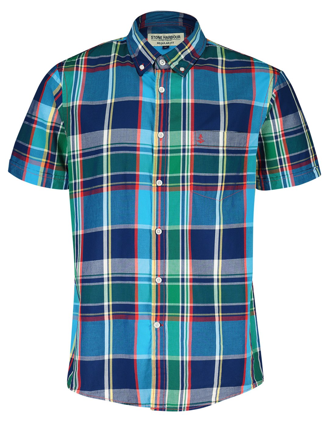 Multicolour Short Sleeve Check Shirt