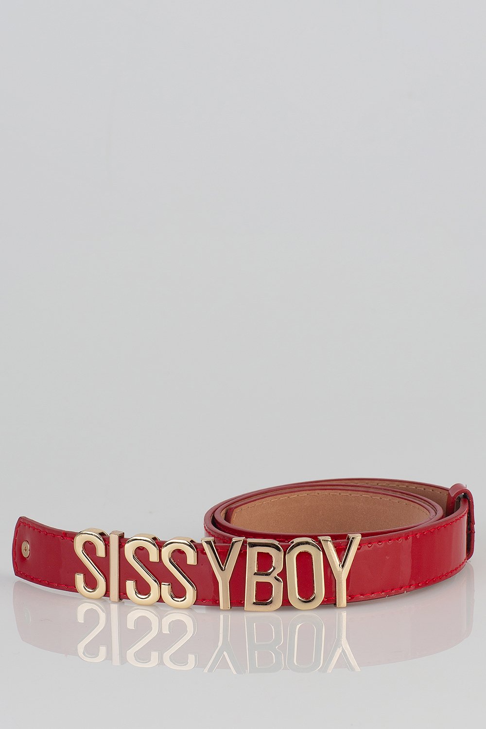 Ladies Letter Belt - Red
