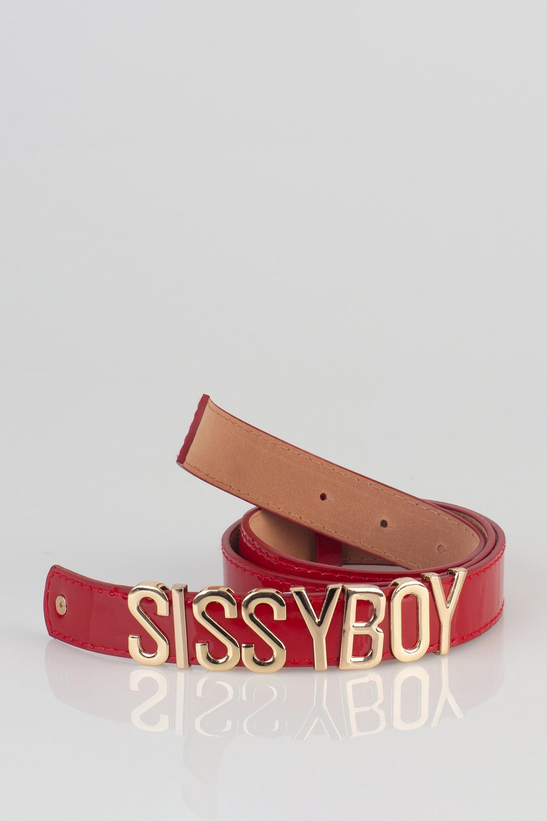 Ladies Letter Belt - Red