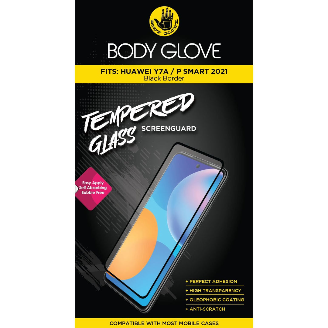 PSmart 2021 & Y7A Tempered Screen Guard - Black