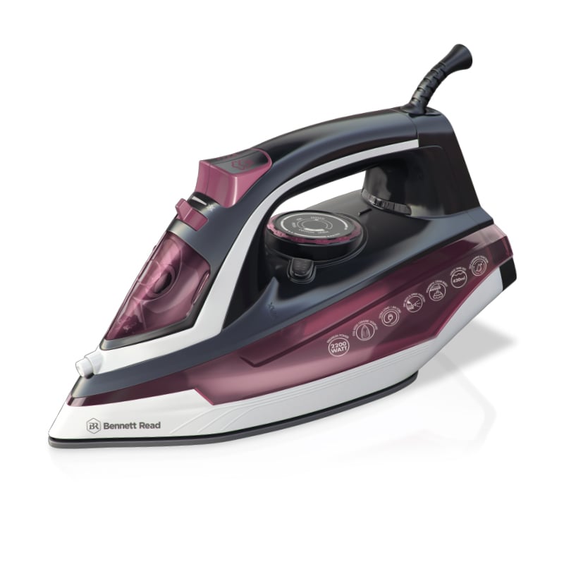 Bennett Read 2200W Steam Iron With Non-Stick Ceramic Soleplate