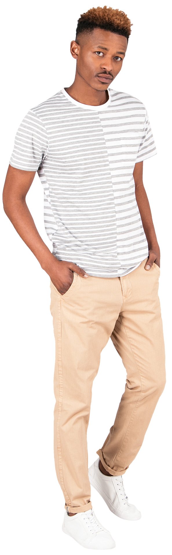 Beige Fashion Chino Pants