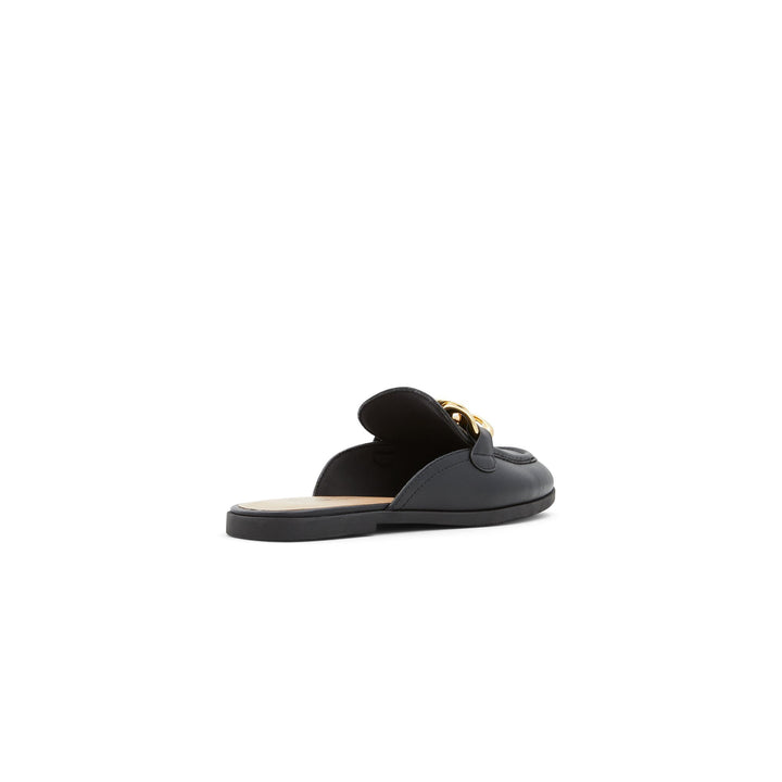 Chloeyy Chain Detail Mule Loafer - Black