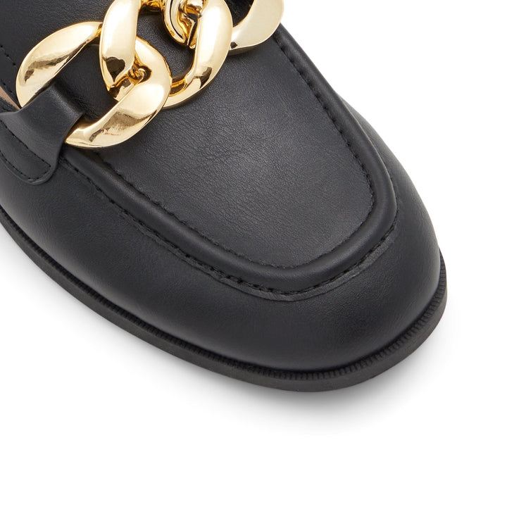 Chloeyy Chain Detail Mule Loafer - Black