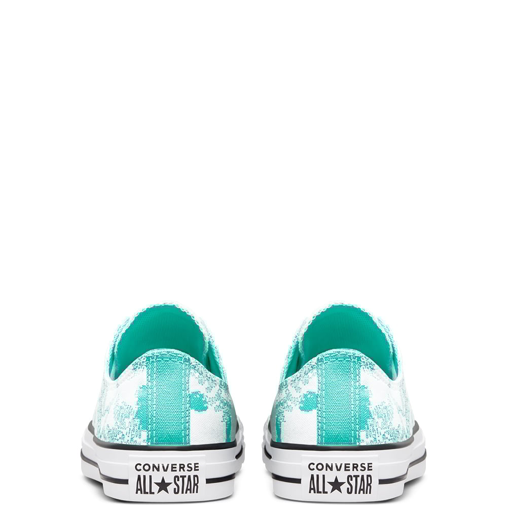 Ladies Chuck Taylor All Star Floral Print Sneaker - Aqua