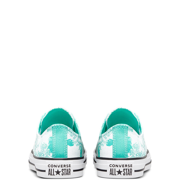 Ladies Chuck Taylor All Star Floral Print Sneaker - Aqua