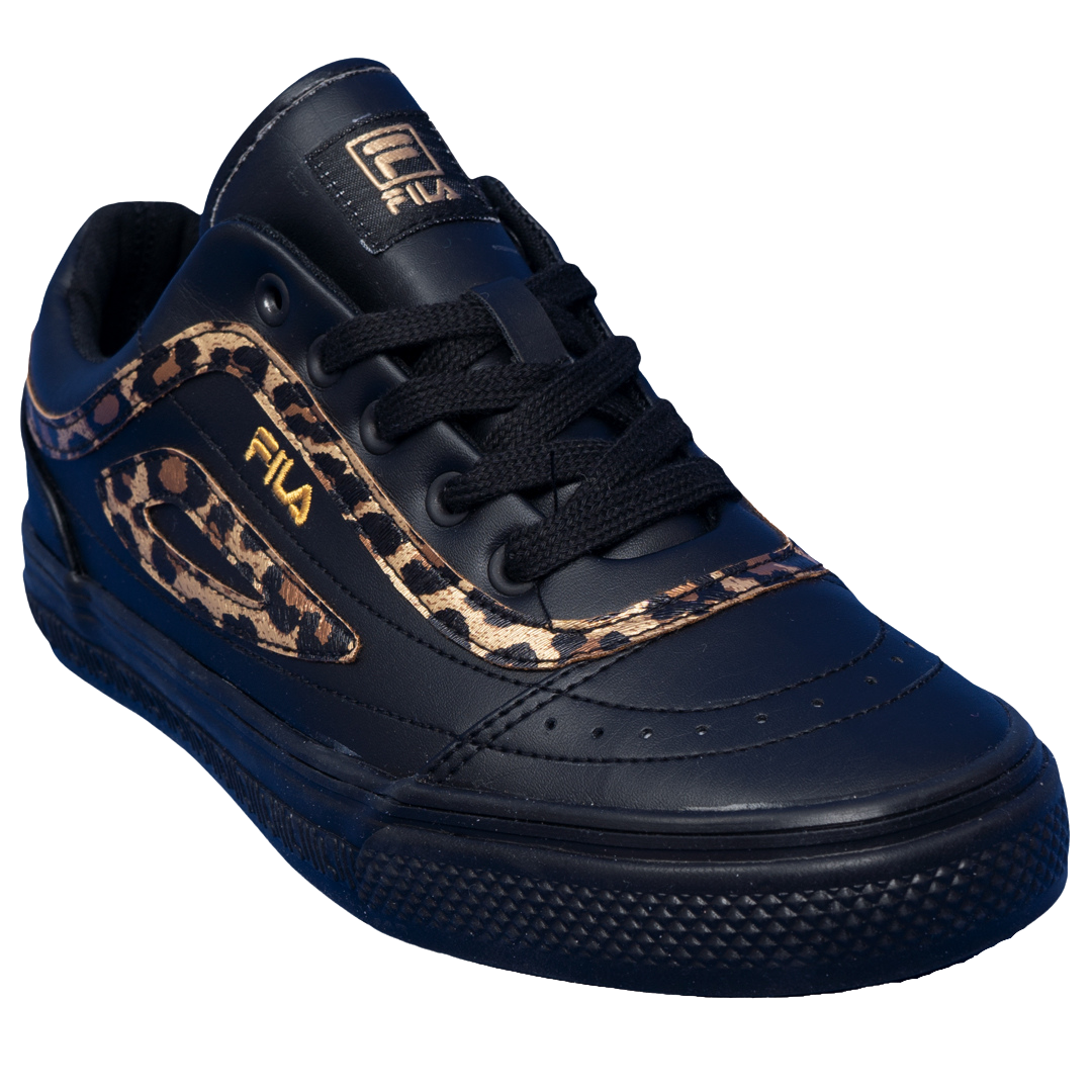 Ladies-Classic Border Leopard Print Sneaker