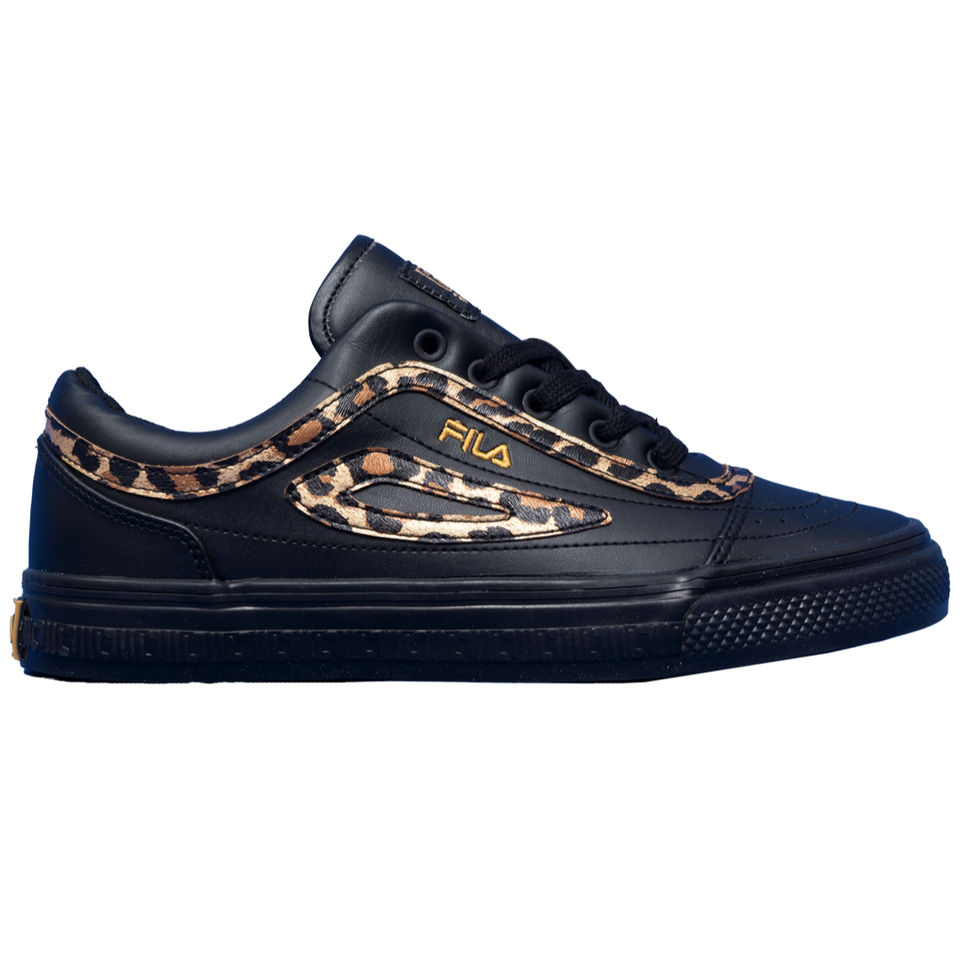 Ladies-Classic Border Leopard Print Sneaker